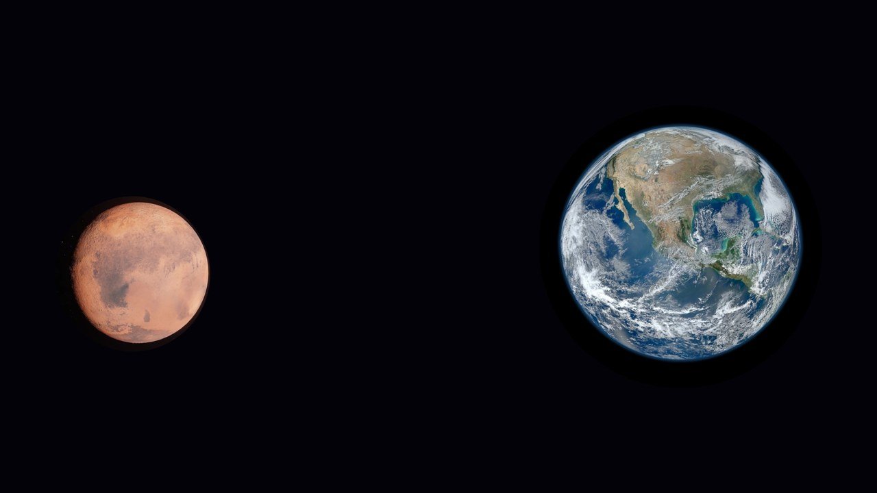 Perché Marte è rosso e la Terra è blu?